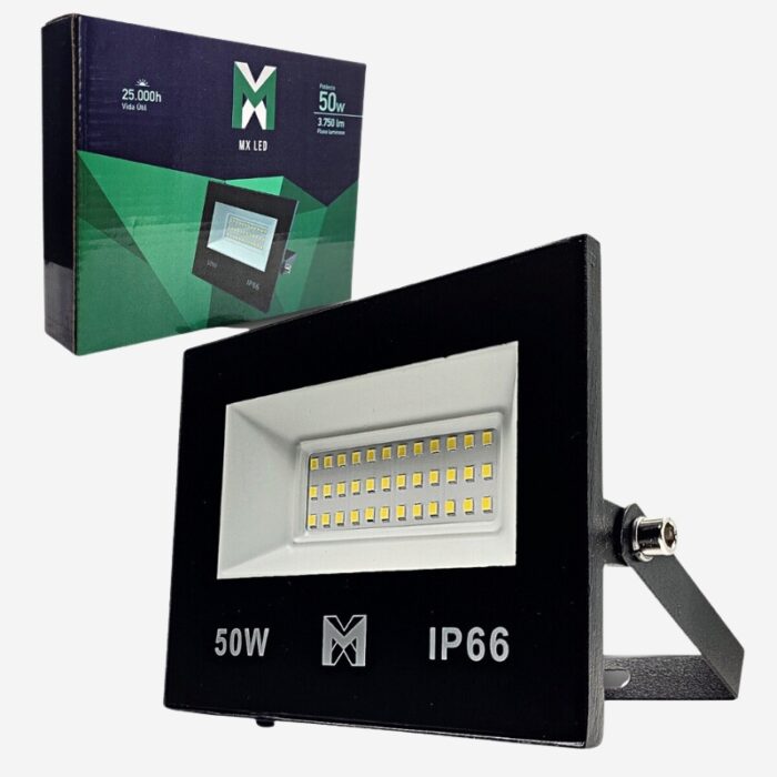 REFLETOR COMP SMD 50W 6500K MX-0516 - Xª - MX