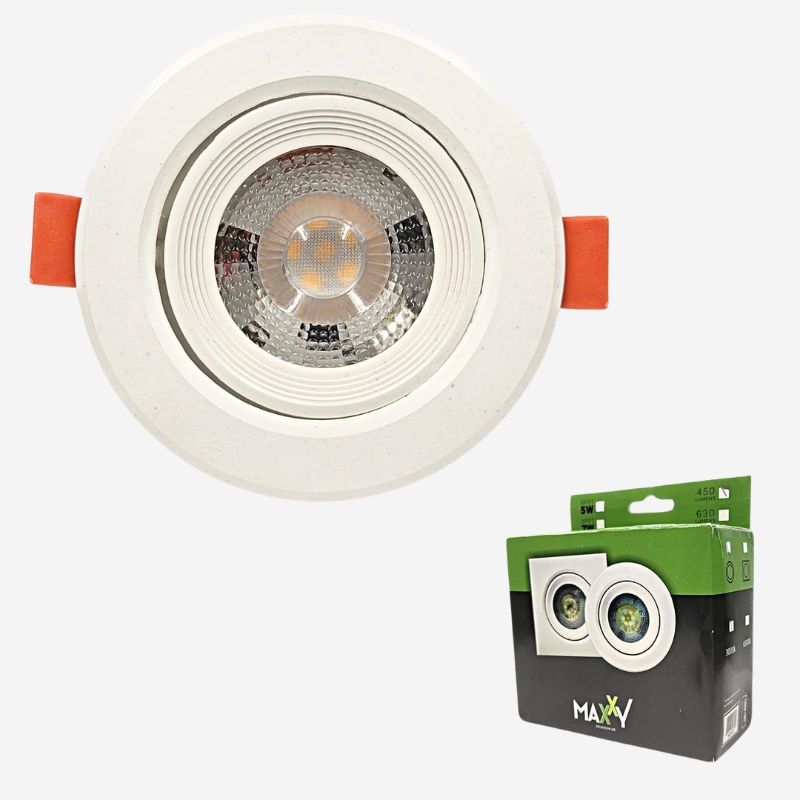 SPOT LED EMB 5W REDONDO 3000K - MAX 0443 Xª