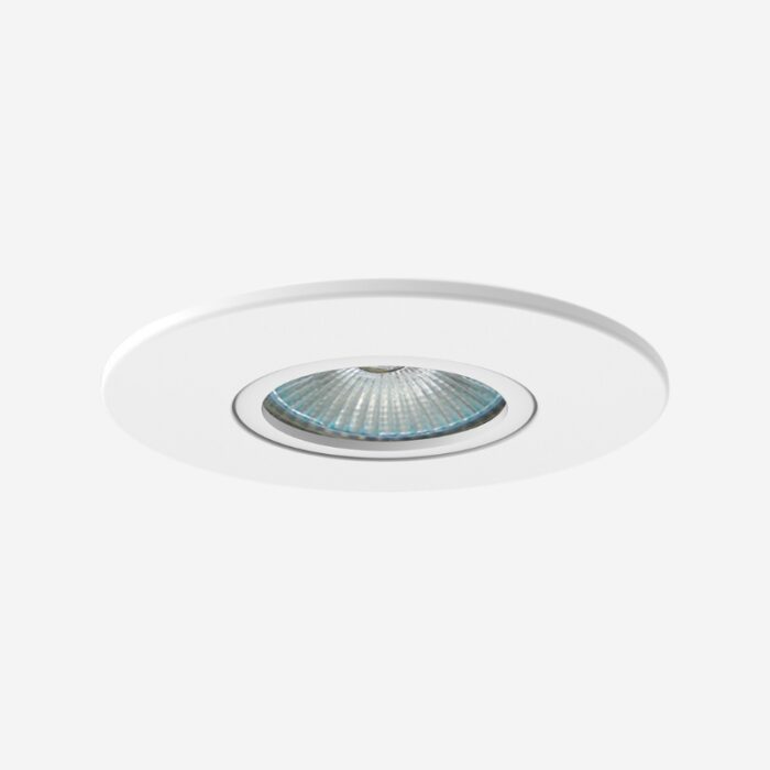 Spot de Embutir Orientável Face Plana Redondo Dicroica Mr16 Branco - Interlight