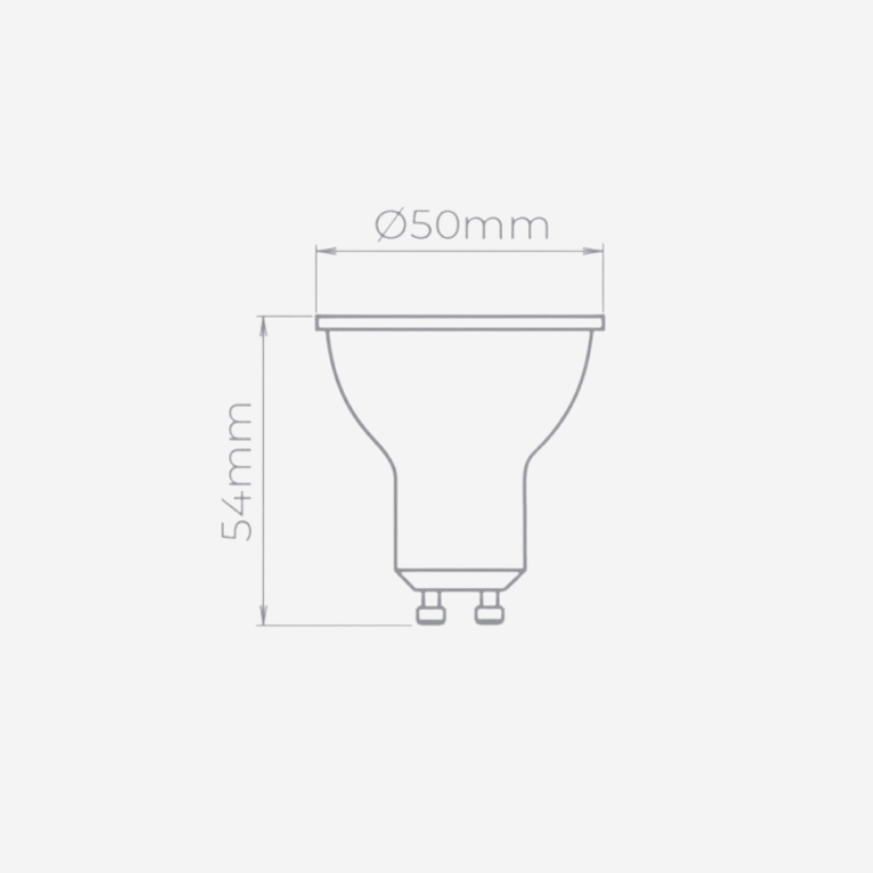 Lâmpada Led Dicroica Mr16 Gu10 36° 3w 250lm 2700k STH8533/27 - Stella