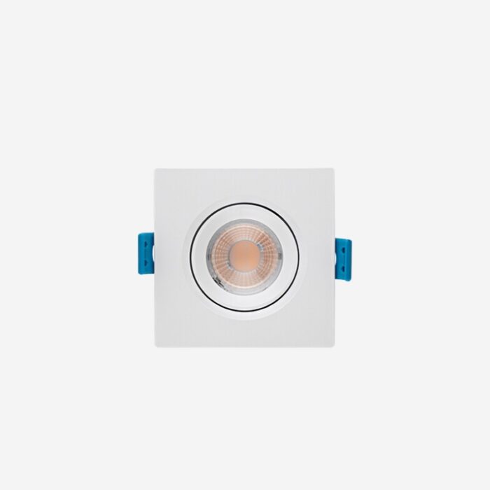 Spot de Embutir Led Easy Face Plana Quadrado 38° 3w 4000k Bivolt Branco - Stella