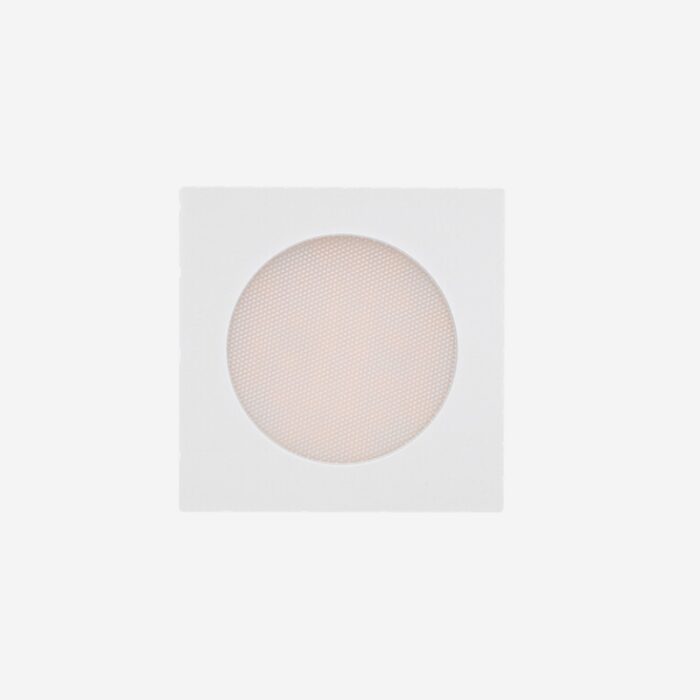 Spot de Embutir Led Móbili Quadrado Facho Difuso 100° 2,5w 3000k Bivolt Branco - Stella