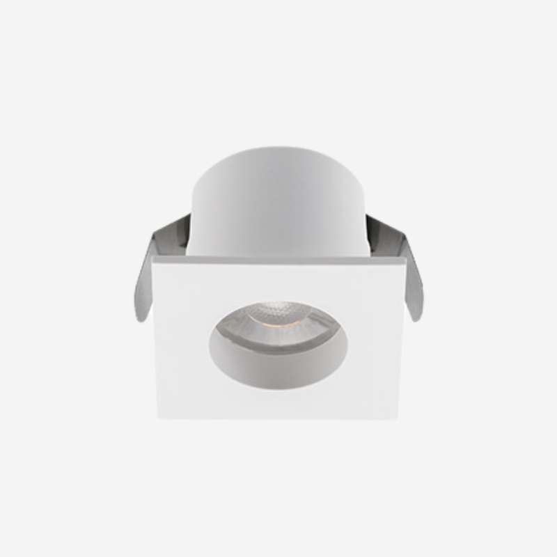 Spot de Embutir Led Mini Móbili Quadrado Facho Direcionado 30° 1,2w 3000k Bivolt Branco - Stella