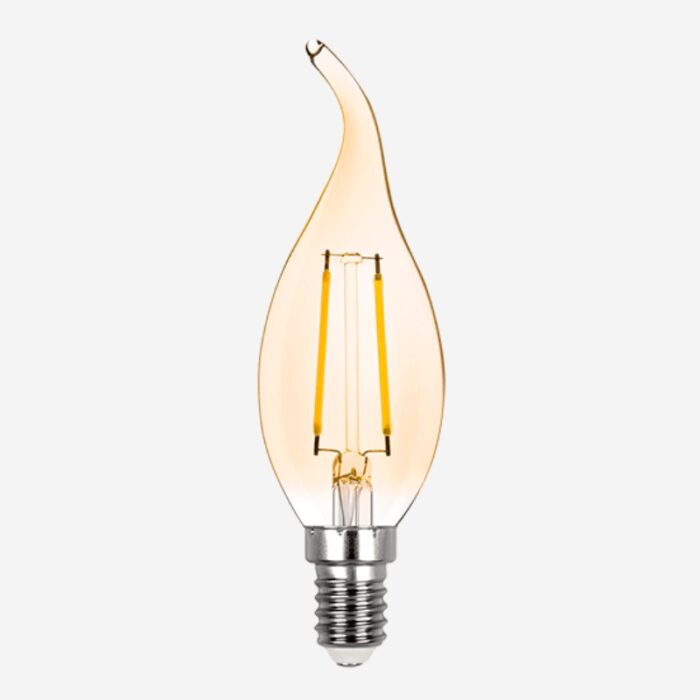 Lâmpada Led Vela Chama Filamento E14 Vintage 2w 2400k 127v - Stella