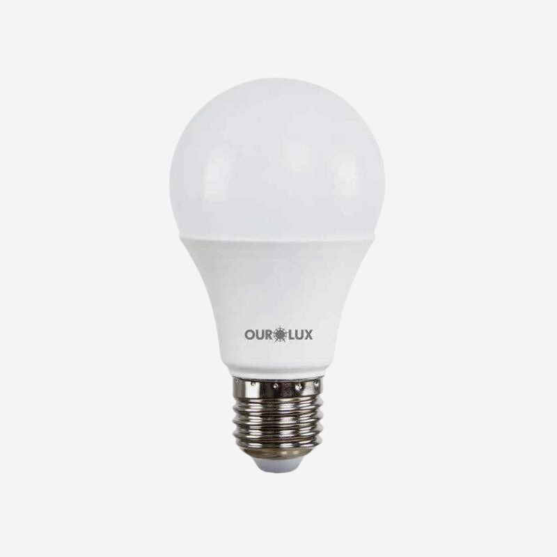 KIT 10 LAMPADAS BULBO SUPERLED OURO 9W BIV 6500K - OUR