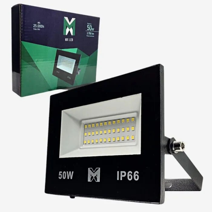 REFLETOR COMP SMD 50W 6500K MX-0516 - Xª - MX