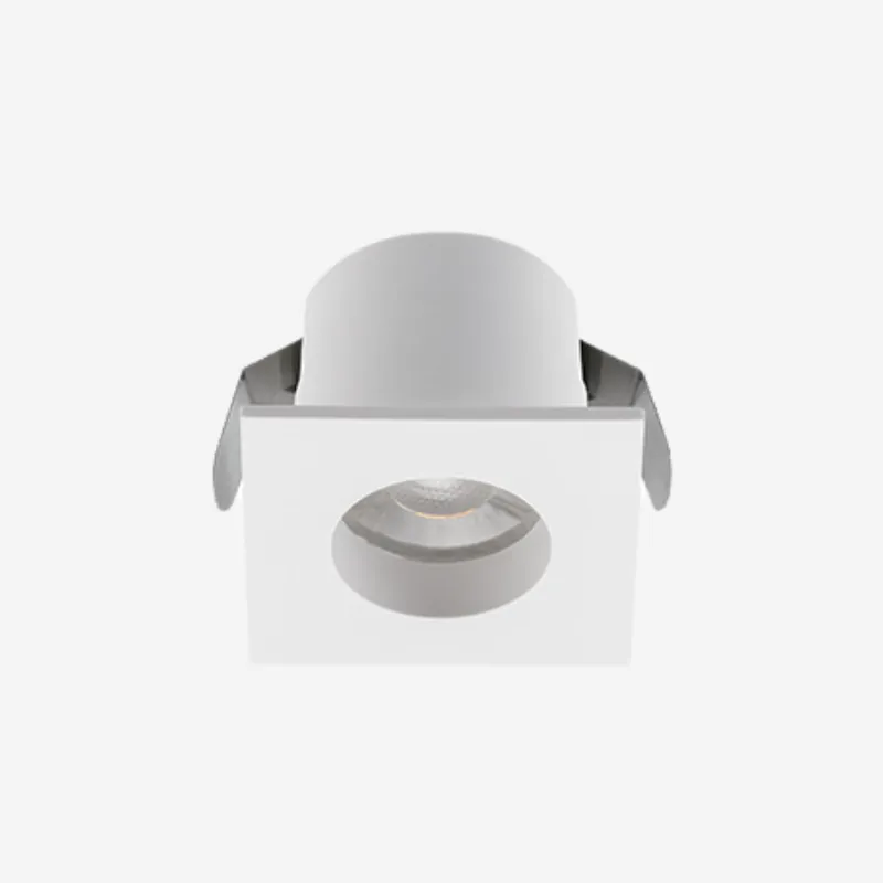 Spot de Embutir Led Mini Móbili Quadrado Facho Direcionado 30° 1,2w 3000k Bivolt Branco - Stella